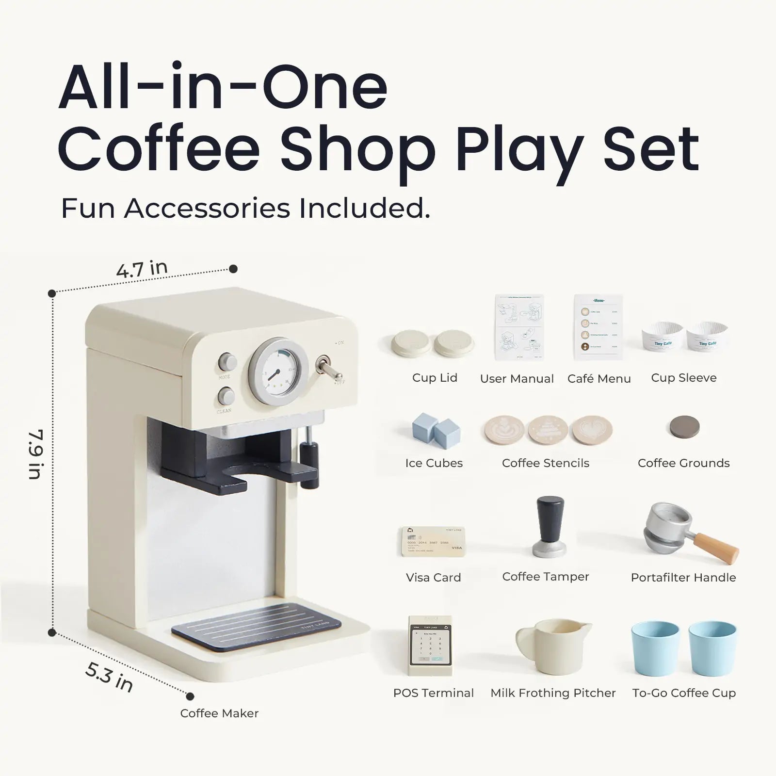 Tiny Land® Wooden Café Set - Tiny Land INC