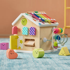 Tiny Land® Cottage Activity Cube - Rainbow - Tiny Land INC