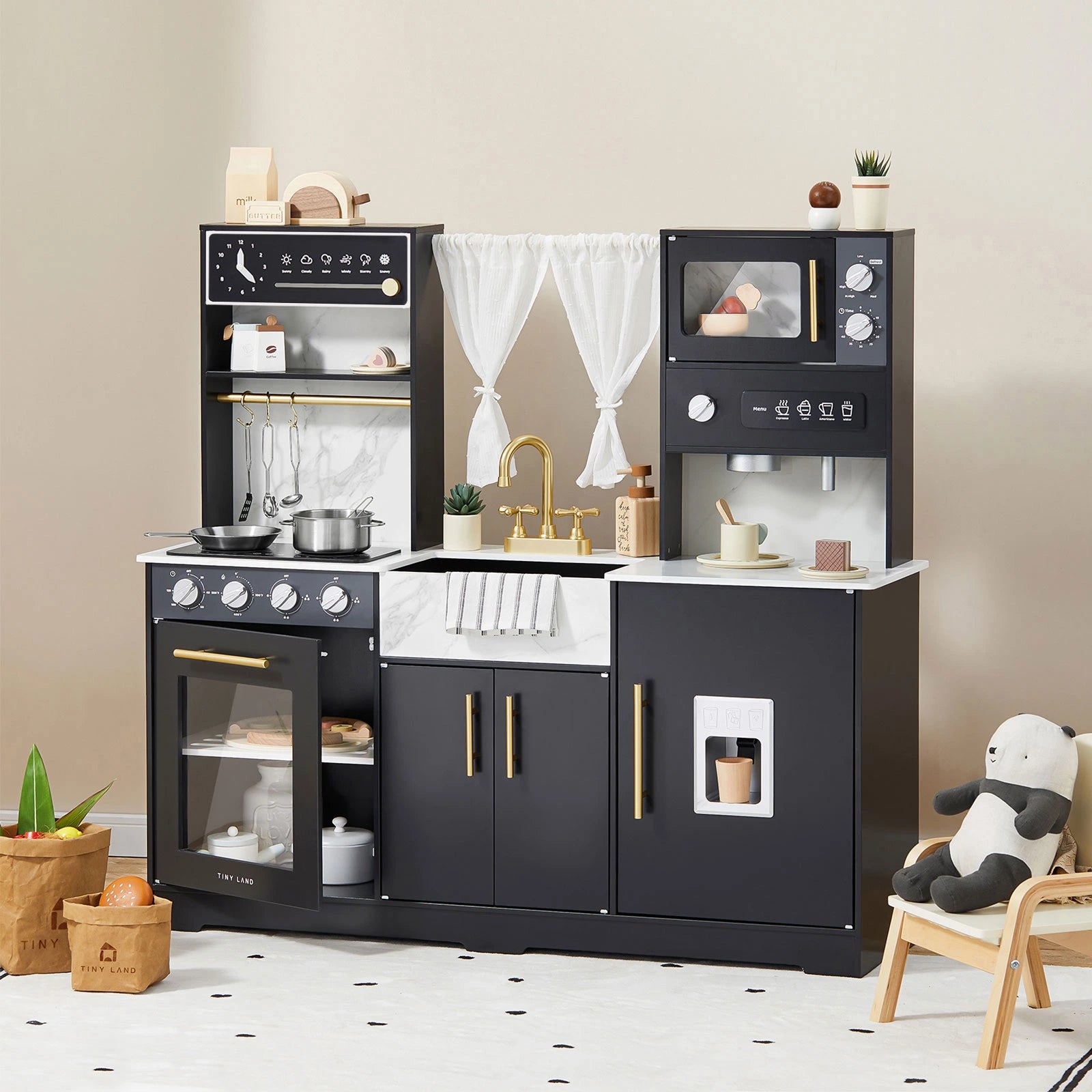 Tiny Land® Iconic Kitchen - Black - Tiny Land INC