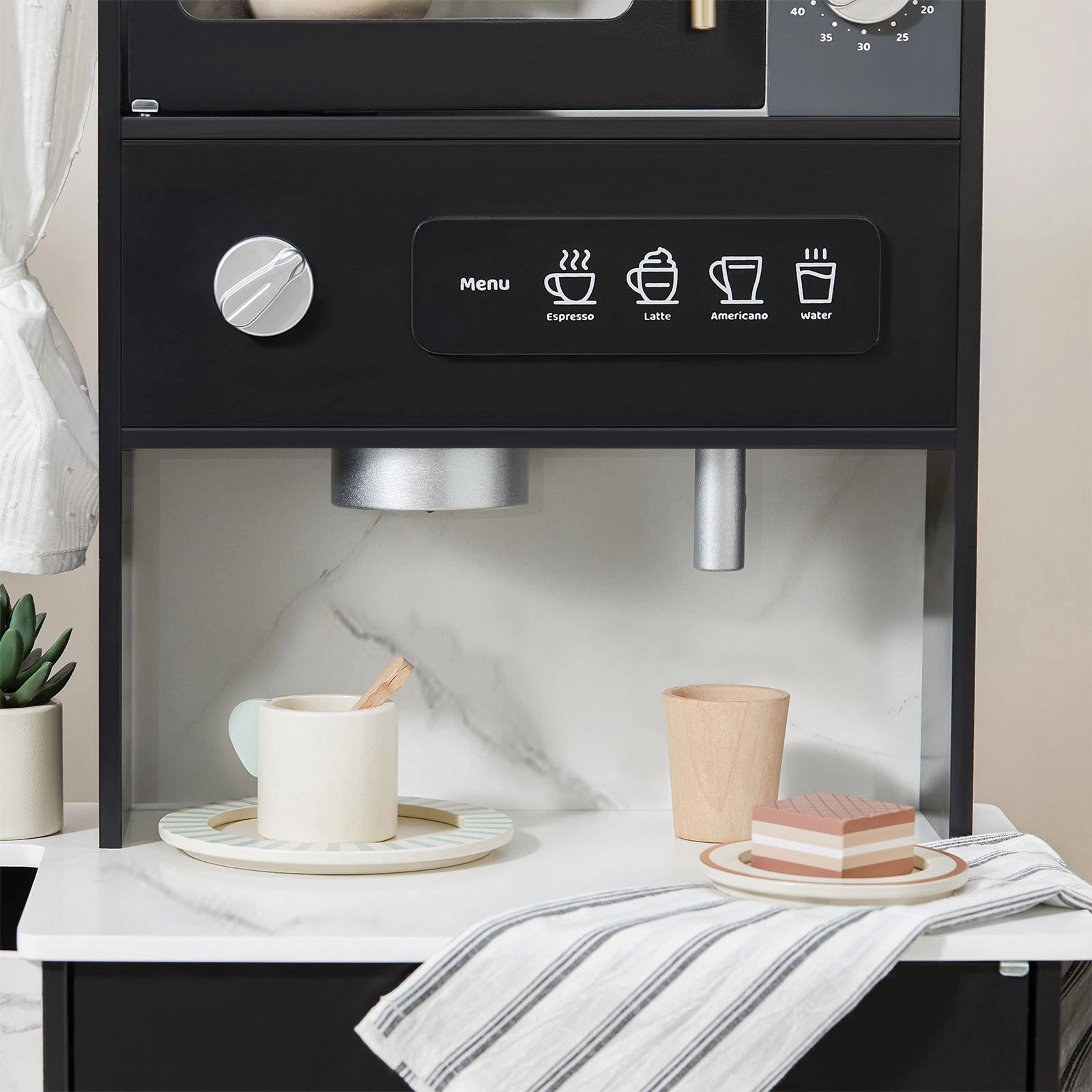 Tiny Land® Modern & Versatile Wooden Kids Play Kitchen