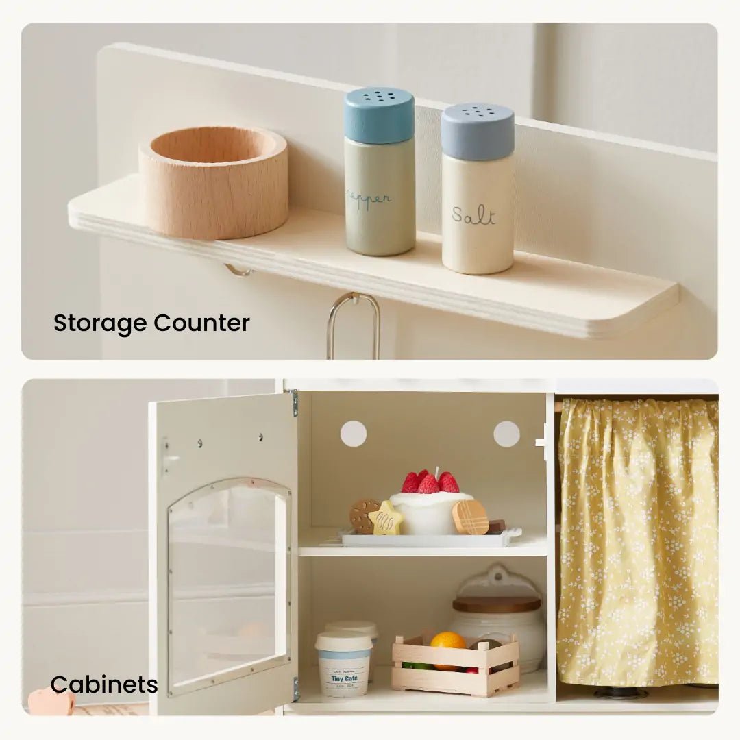 Tiny Land® Honey Kitchenette - Little Chef's First Kitchen - Tiny Land INC