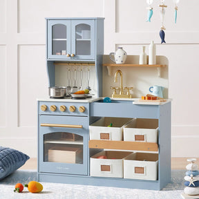 Tiny Land® Serenity Play Kitchen - Lagoon Blue - Tiny Land INC