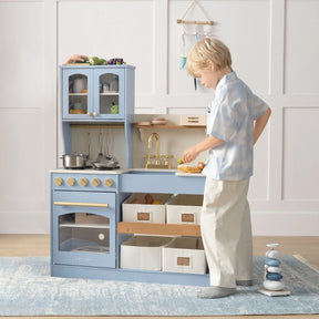 Tiny Land® Serenity Play Kitchen - Lagoon Blue - Tiny Land INC