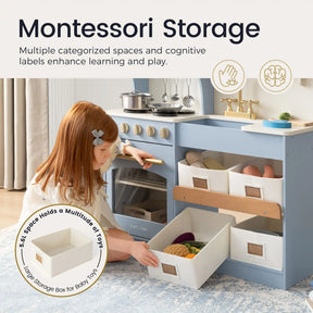 Tiny Land® Serenity Play Kitchen - Lagoon Blue - Tiny Land INC