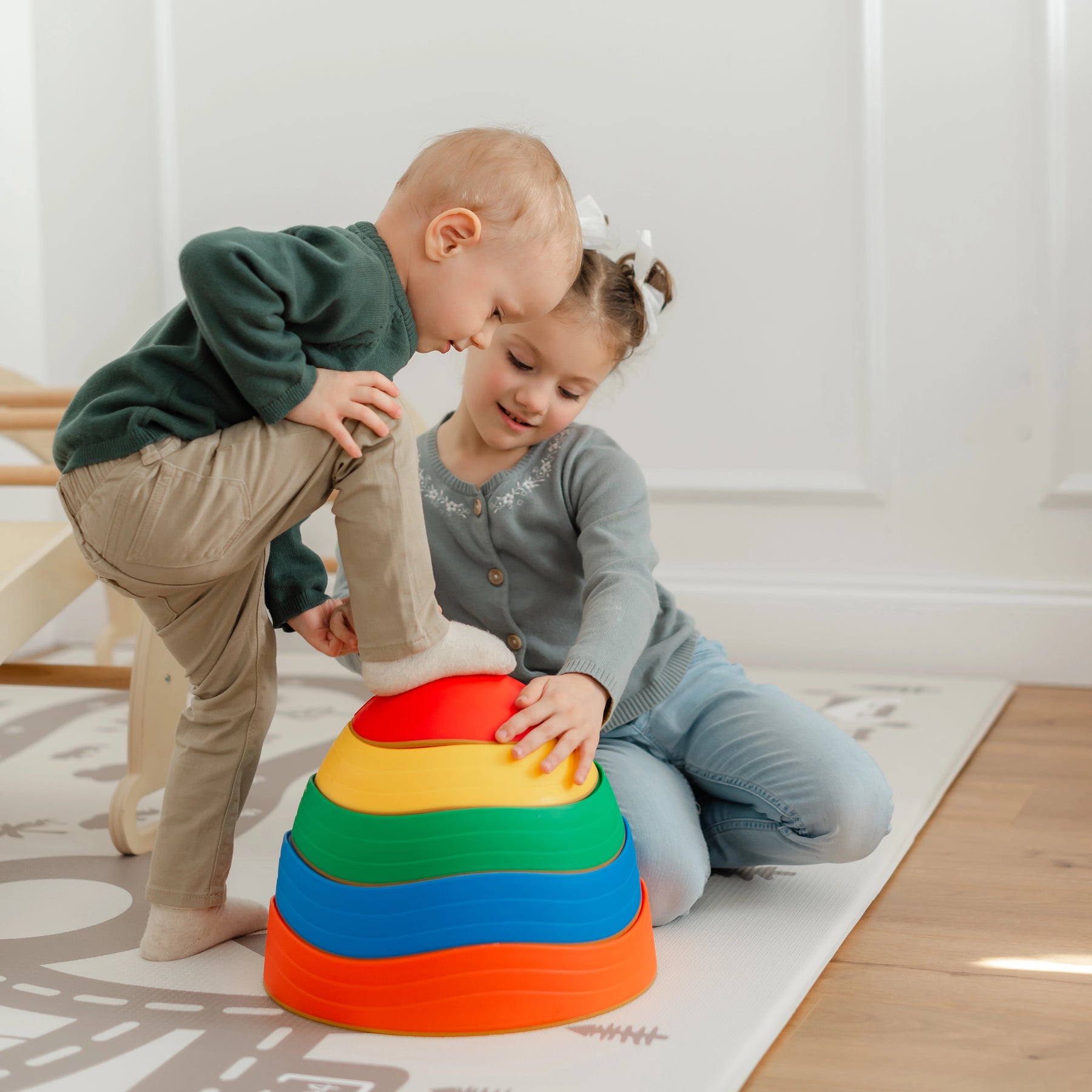 Tiny Land® Stepping Stones - Rainbow Color - Tiny Land INC