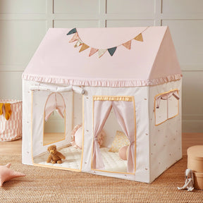 Tiny Land® Sweet Citrus Kid's Play Tent - Creamy white/pink - Tiny Land INC