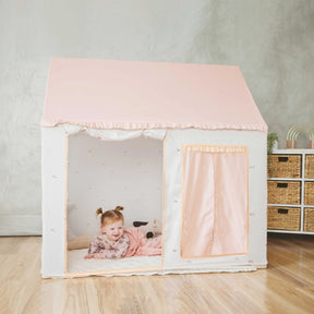Tiny Land® Sweet Citrus Kid's Play Tent - Creamy white/pink - Tiny Land INC