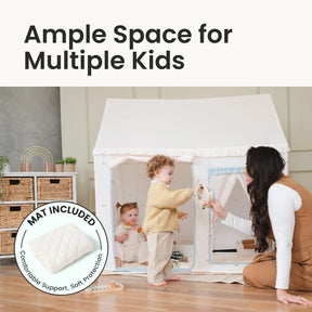 Tiny Land® Sweet Citrus Kid's Play Tent - Creamy white/blue - Tiny Land INC