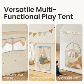 Tiny Land® Sweet Citrus Kid's Play Tent - Creamy white/blue - Tiny Land INC
