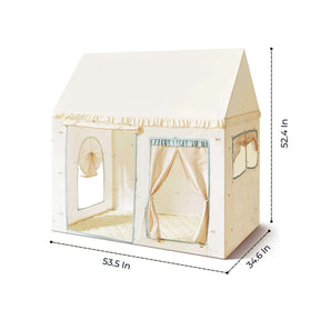 Tiny Land® Sweet Citrus Kid's Play Tent - Creamy white/blue - Tiny Land INC