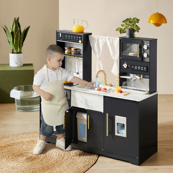 Tiny Land Modern Versatile Play Kitchen: An Artistic Take on Kids Pretend Play