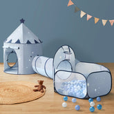 Tiny Land® Adventure 3-in-1 Play Tunnel  & Ocean Ball Set Blue Edition
