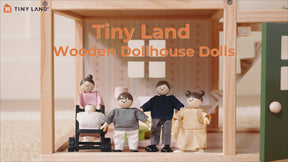 Tiny Land® Wooden Dollhouse Dolls