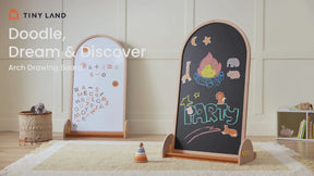 Tiny Land® Double-Sided Arched Magnet Chalkboard &  Art Kit