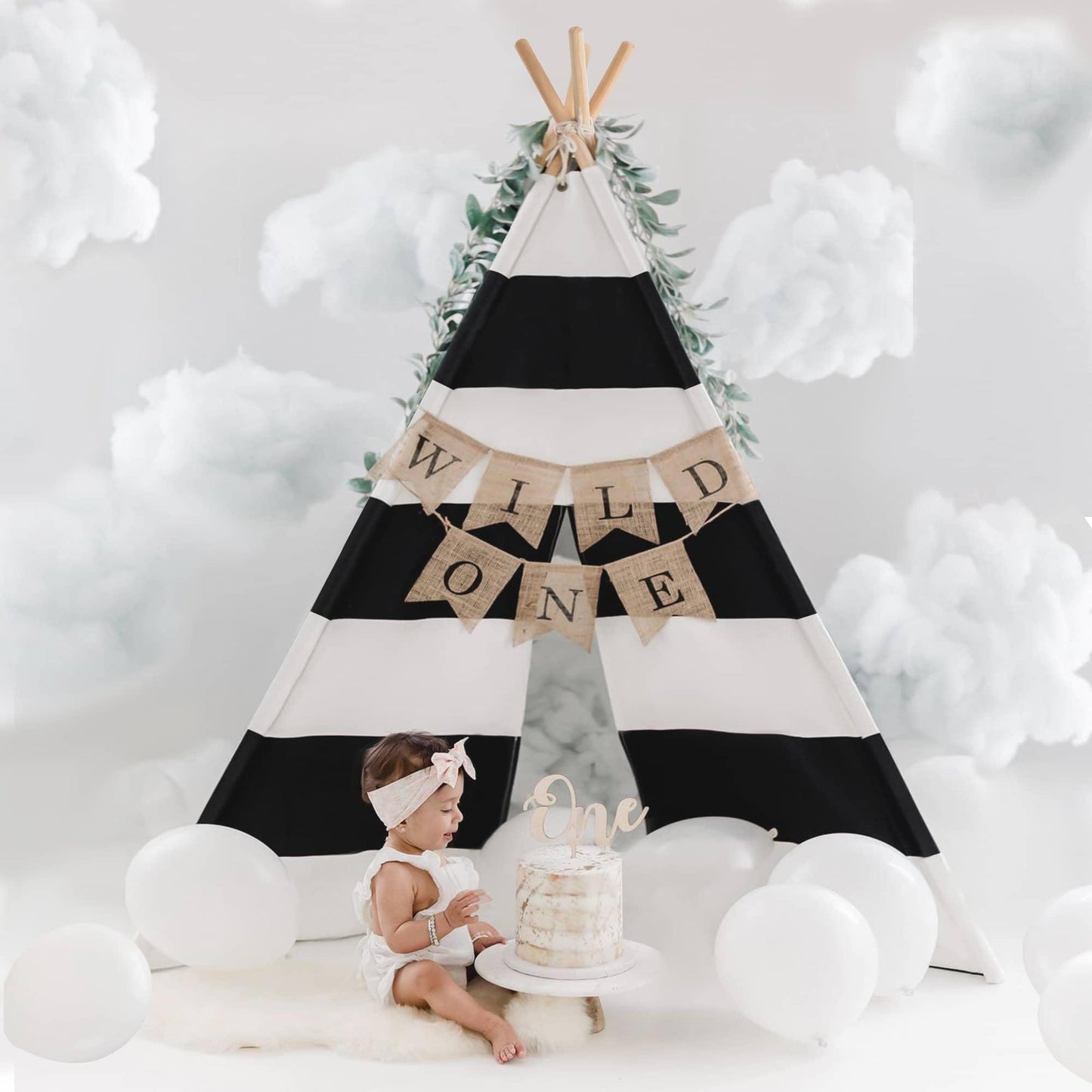 Tiny Land® Black Teepee For Kids