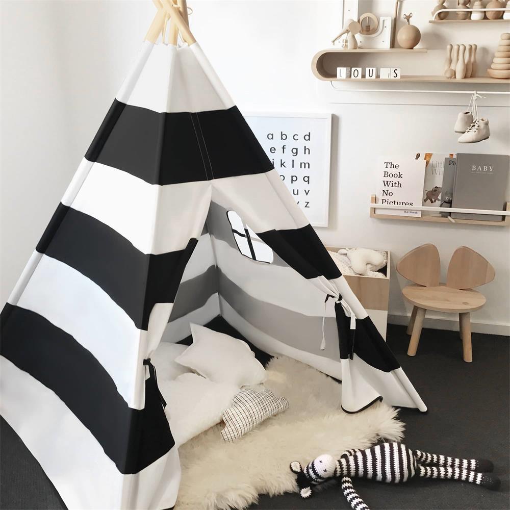 Tiny Land® Black Teepee For Kids