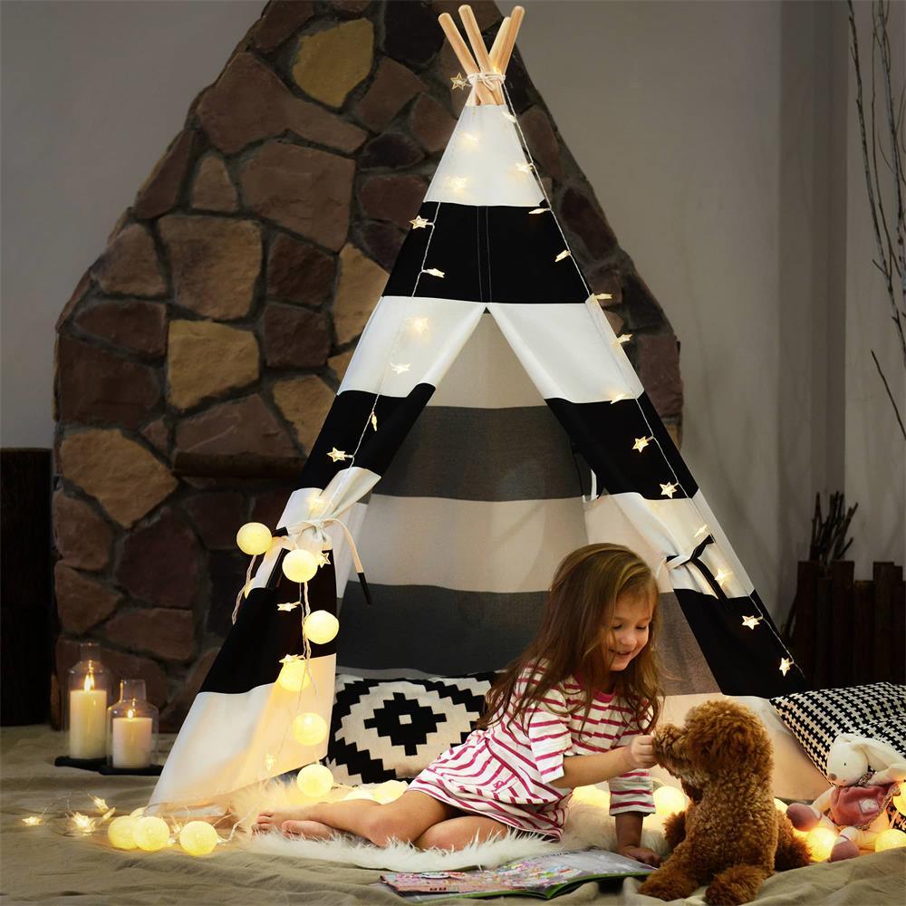 Tiny Land® Black Teepee For Kids