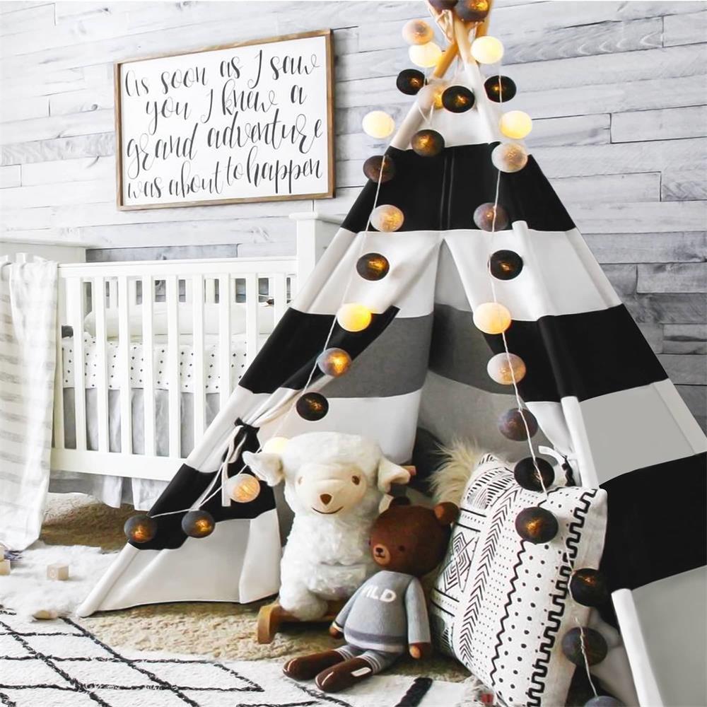Tiny Land® Black Teepee For Kids