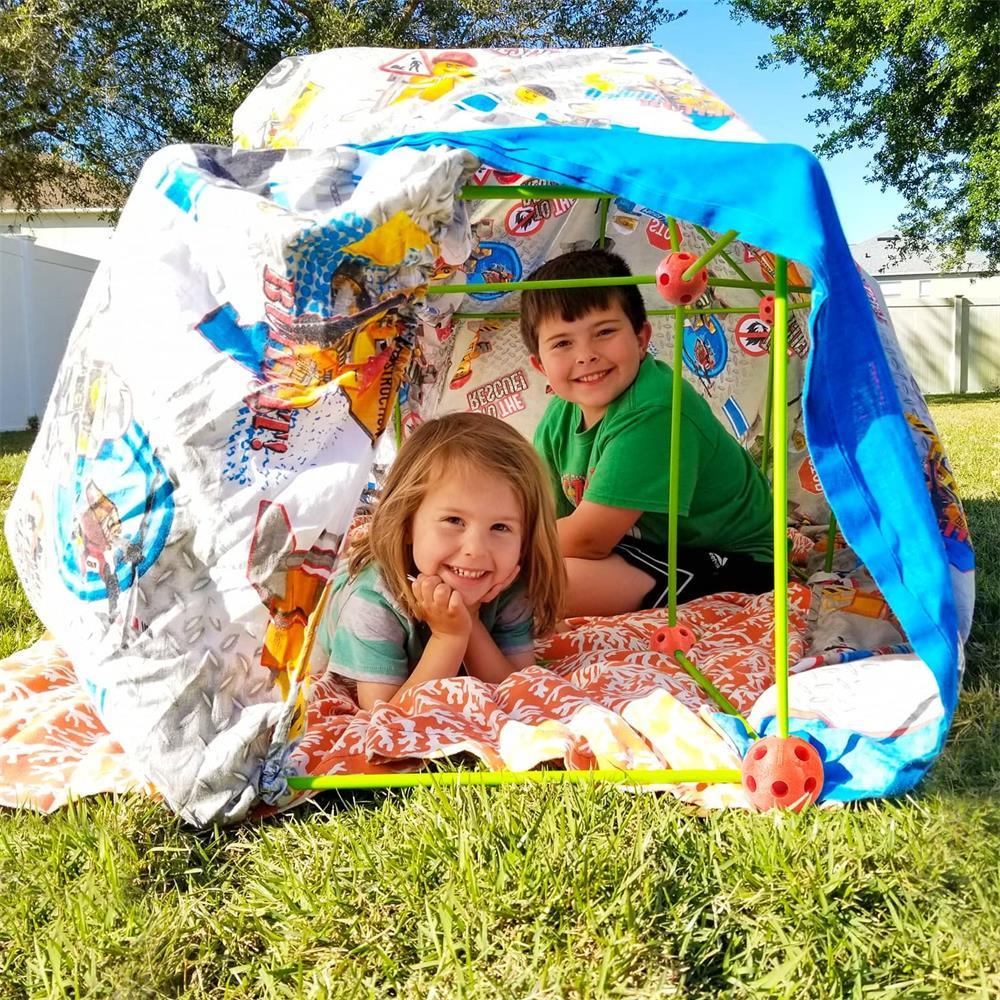 Tiny Land® Creative Fort Building Kit with 130 pcs, Tiny Land Offical  Store®