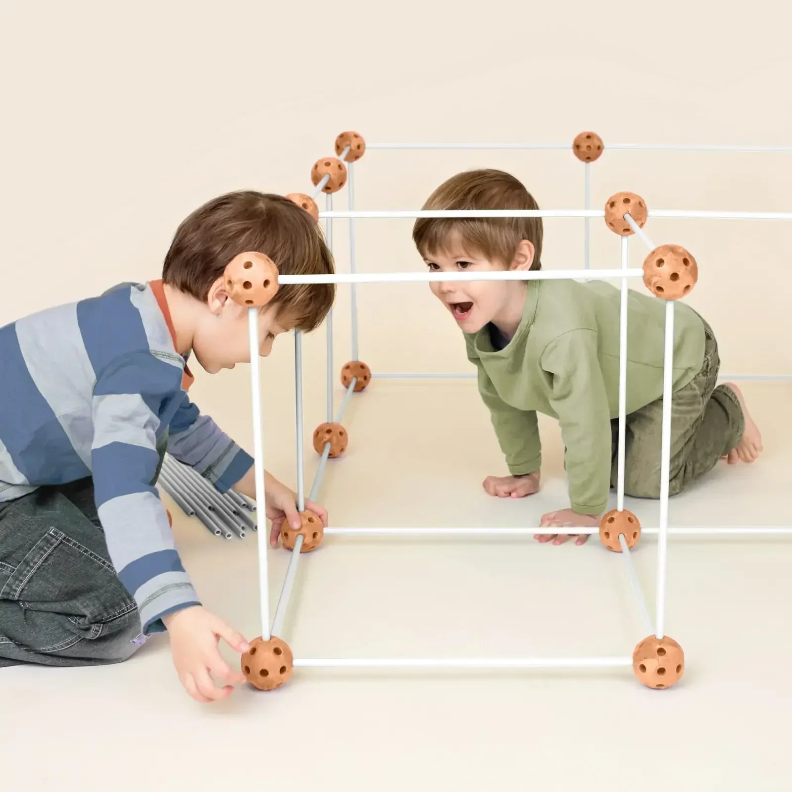 Tiny Land® Elegant White Creative Fort Building Kit