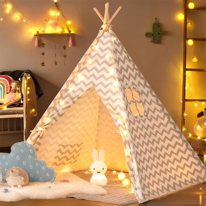 Tiny Land® Gray Chevron Teepee for Kids