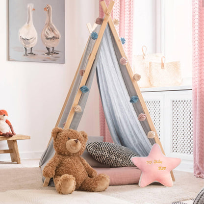 Tiny Land® Pink Star Pillow