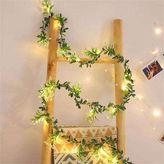 fairy lights with vines