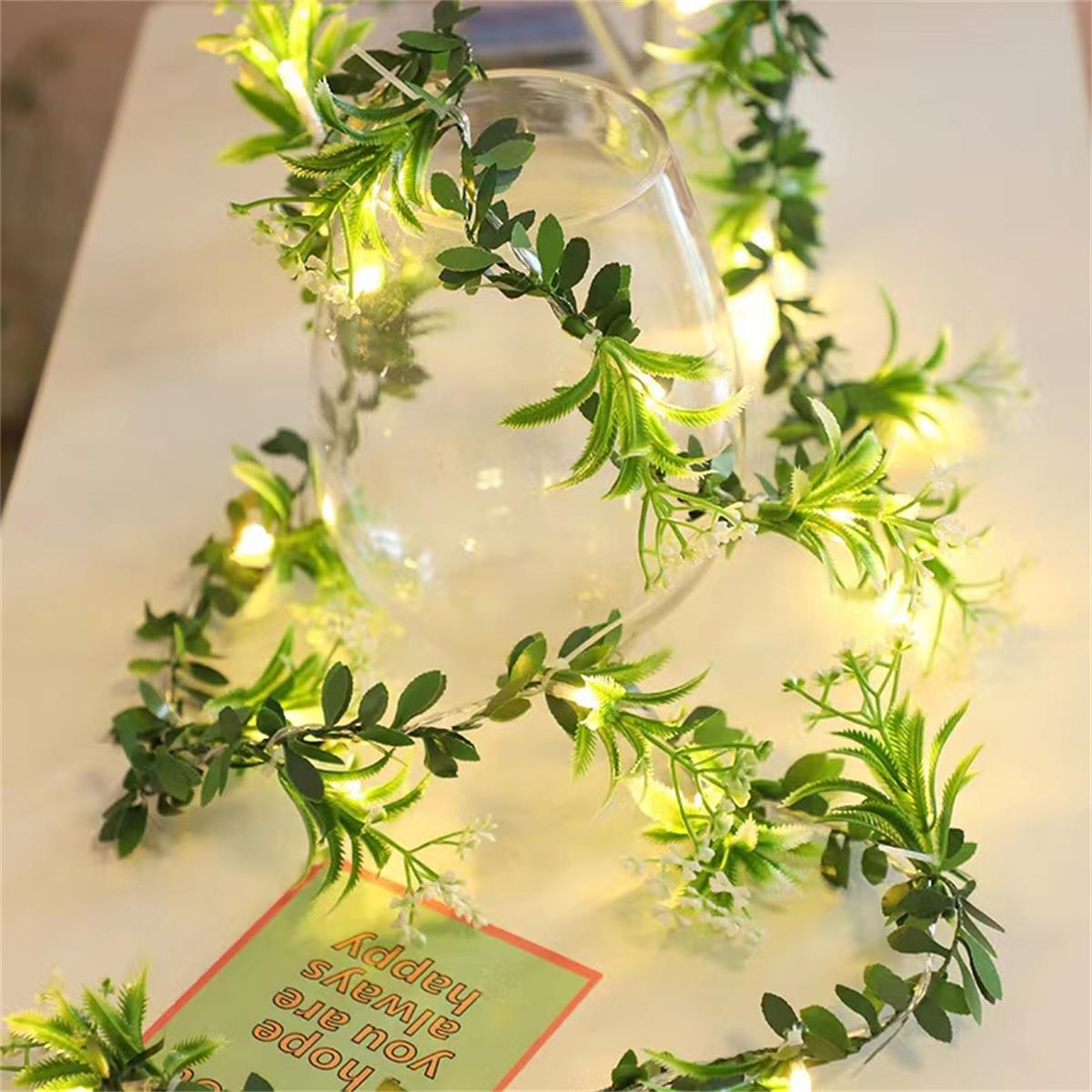 fairy lights with vines