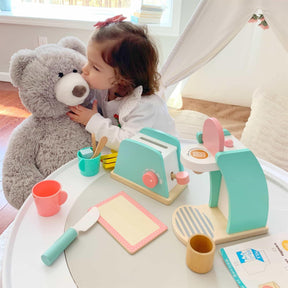 Tiny Land® Wooden Coffee Maker Set