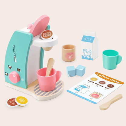 Tiny Land® Wooden Coffee Maker Set